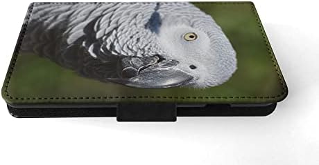 African Grey Papagal Bird Flip Portoper Capacul carcasei pentru Apple iPhone 7 | iPhone 8 | iPhone SE | iPhone SE