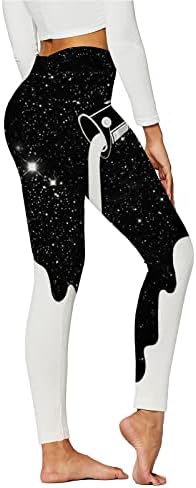 Pantaloni de Yoga pentru femei cu talie înaltă elastic exercițiu de ridicare a fundului Bootcut Slim Fit imprimat jambiere