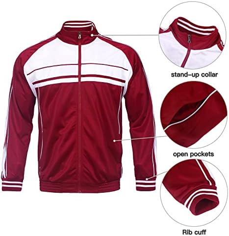 Piese pentru bărbați Wearlink pentru bărbați cu mânecă lungă care rulează costum de jogging transpirație jachetă din 2 piese și set de pulover