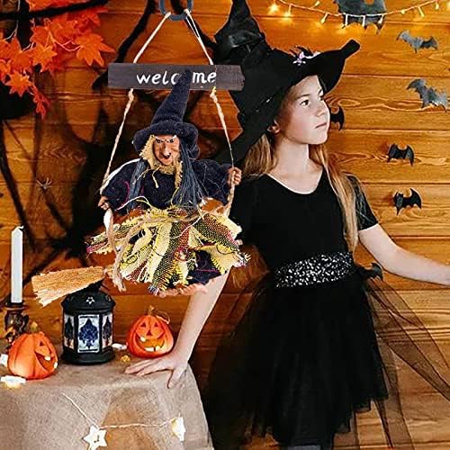 Halloween Flying Brooms Panding Luplies Bar Decoration Horror Lifelike Horror Swinging Mașină Hanging Ornament Dog
