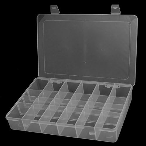 Organizatori de instrumente detașabile din plastic Aexit Plastic Componente electronice cu 24 de sloturi Cutii de instrumente