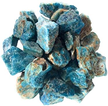 Materiale de pietre hipnotice: 1 lb în vrac Pietre de apatit brute din Madagascar - Cristale naturale crude pentru cabină,