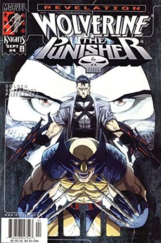 Wolverine / Punisher revelație 4 VF; Marvel carte de benzi desenate / Pat Lee