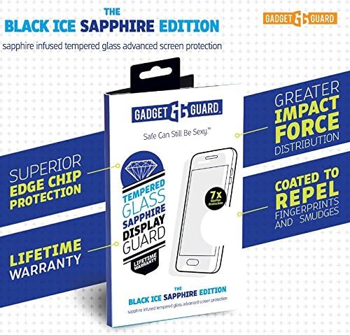 Gadget Guard Black Ice Plus Sapphire Edition protecție de ecran din sticlă securizată cu rezistență suplimentară pentru Apple