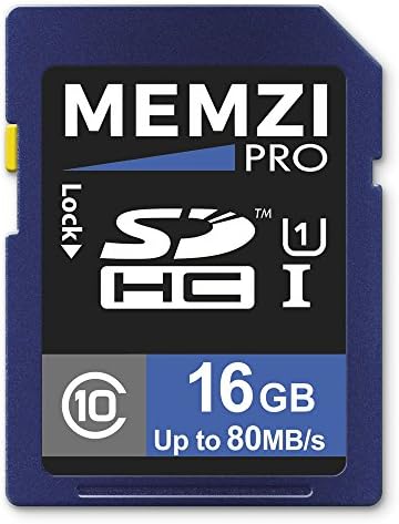 MEMZI PRO 16gb clasa 10 80MB/s SDHC Card de memorie pentru Fujifilm FinePix F305exr, F300exr, F200EXR, F85exr, F80EXR, F75exr, F72exr, F70exr camere digitale