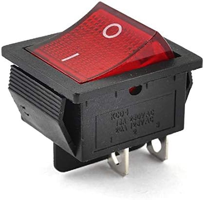 NOU LON0167 250VAC / 15A 125VAC / 20A DPST 4 pin buton roșu Snap în comutator de balansoar (220V AC / 15A 125 νAC / 20A DPST