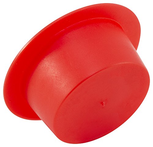 Caplugs capac conic și conectat din plastic. T-911, PE-LD, CAP OD 1.785 ID plug 1.975, roșu