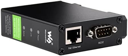 RS232/485/422 industrial la modul Ethernet RJ45, cu funcție POE, server de serie de montaj feroviar, TCP/IP la serial