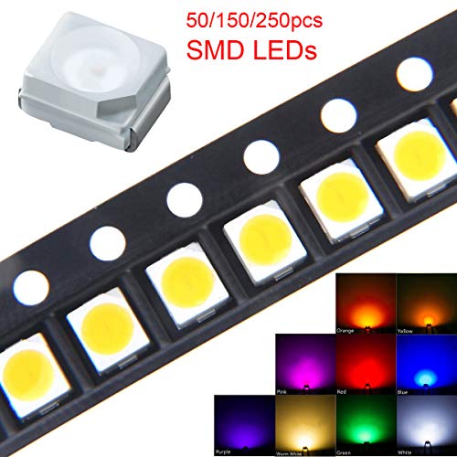 50 pcs SMD LED LED -uri Kit asortat Super Luminare Bright Lămpi Bulb Componente electronice Diode Emițătoare 6 Culori pentru
