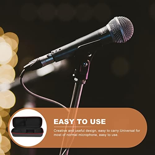 Microfon Hush Hard Microfon Dur Microfon de transport Hushe: Carcasă de stocare a microfonului wireless Case portabile compatibile