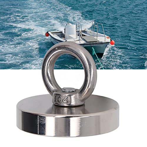 Magnet de pescuit, 220 kg Magnet puternic de salvare, proces de ștampilare a forței de tracțiune Magnet puternic lucios cu