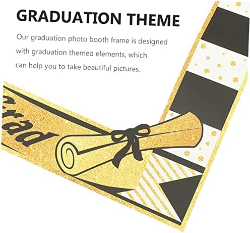 Sewacc 2023 Decoration Frame School Felicitări Negru favorizează decorațiuni mari de decorațiuni de dimensiuni selfie pentru