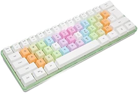 Tastatură pentru jocuri pentru fete, 60% Tastatură Color tastatură drăguță cu RGB, Tastatură mecanică cu fir pentru birou de