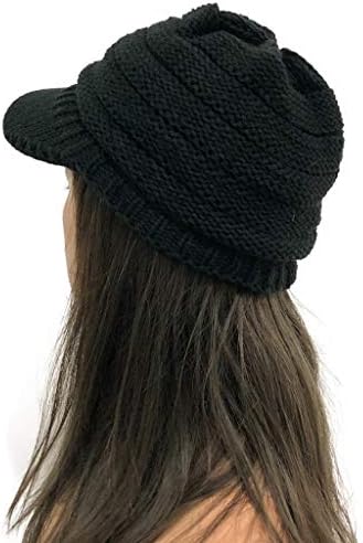 Pălării de tricotat de iarnă pentru femei pălărie tricotată caldă de iarnă slouchy beanie șapcă întinsă craniul cald, șapcă