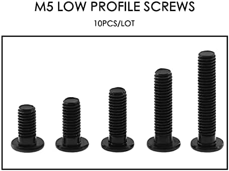 Accesorii pentru imprimantă 10buc / lot piese pentru imprimantă 3d M5 șuruburi cu profil redus M58/10/12/15/20/șuruburi cu