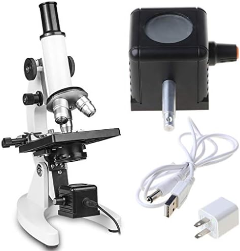 JKPOWER USB alb cu LED-uri de iluminare de Jos Microscop biologic sursă lampă lampă reglabilă sursă lampă microscop Negru