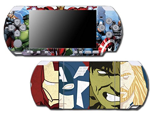 Captain America Comic Thor Hulk Iron-Man Hawkeye Game Video Video Vinyl Decal Skin Sticker Cover pentru Sony PSP PlayStation