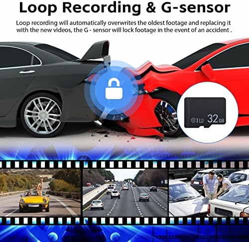 Cameră USB DVR ON-DASH-Cameră de bord de înregistrare în buclă pentru Android Car Stereo Radio Recorder, Dash Cams DVR Dashboard