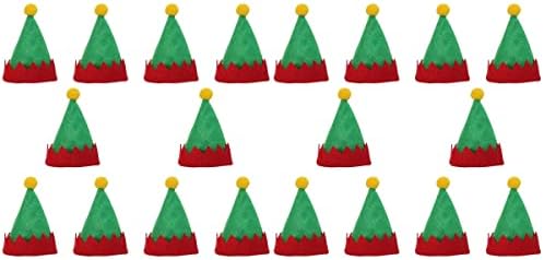 NarcNton Santa pălărie Crăciun mini bomboane Lollipop pălărie Ornament