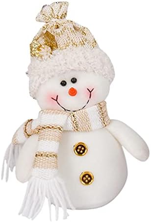 Toyandona Christmas Snowman Decoration Christmas Plush Doll Pandantiv ornamente agățat pentru decor de masă de Crăciun