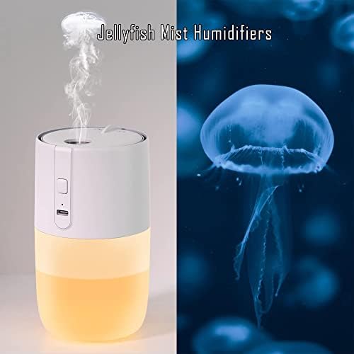 Mini umidificator portabil pentru dormitor: Funny Jellyfish Mist-vizionați videoclipul - YJY 300ml Cool Mist Umidificatoare