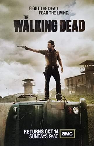 The Walking Dead Andrew Lincoln în rolul lui Rick Grimes care vizează camionul pe posterul lateral 11 x 17