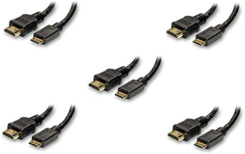 5 pachet HDMI Masculin la Mini Cablu masculin HDMI tip C 15 picioare, CNE551401