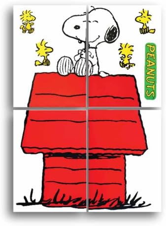 Eureka Back to School Giant personaj Snoopy and Dog House Buletin Set de buletin, rechizite de clasă, 48 '' X 34 '', 8 PC.