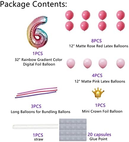 Film de aluminiu de 32 inci Digital Prințesa Prințului Crown Foil Numărul Balloane Gradient Color Balloon în poziție verticală