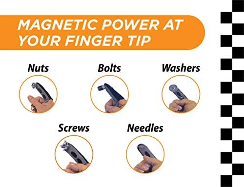 Deget Magnetic mănușa originală a degetului Magnetic-țineți și preluați orice obiect mic din metale feroase cu Control precis