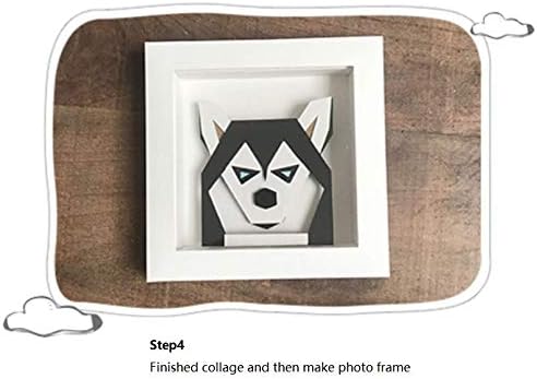 DIY 3d Animal Series Art realizat manual Collage Collage Frame Frame Materia pentru copii pentru copii cadou pentru cadou joc