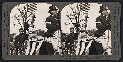HistoricalFindings Foto: Reproducere, președinte Theodore Roosevelt, Canton, Ohio, Ziua Memorialului McKinley, 1907