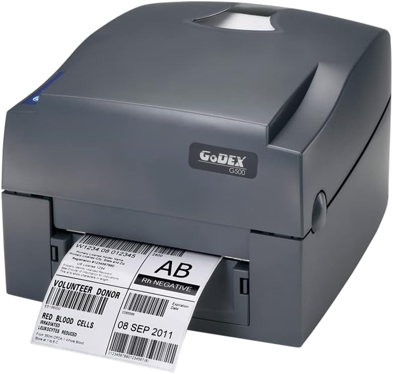 Godex G500 4 203 DPI Imprimantă de transfer termic, USB, RS232, Ethernet