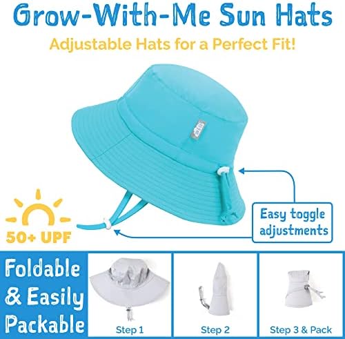 JAN & amp; JUL Grow-with-Me Aqua-Dry Sun-pălării pentru Băieți