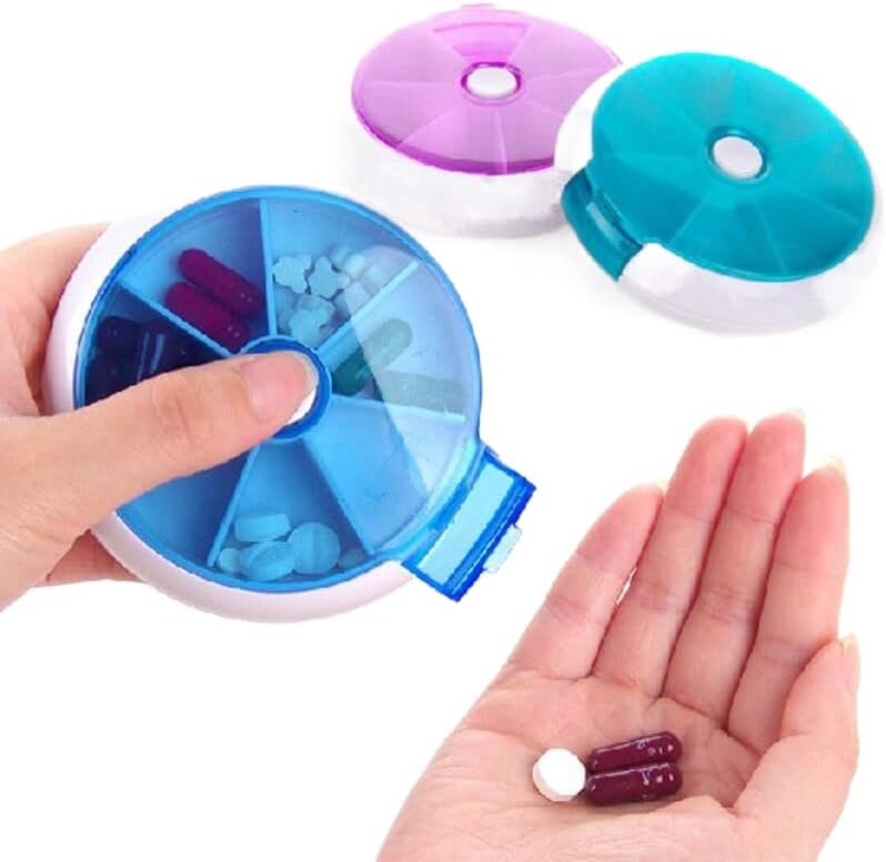 7 zile săptămânal portabil pilula Box Container Medicina Splitters titularul pilula medicamente caz cutie Organizator pilula