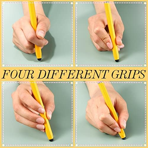 12 PC -uri pentru copii stilouri pentru ecrane tactile hexagon în formă de creion în formă de creion stylus stylus stilou pentru