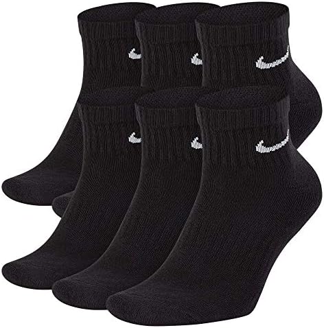 Nike everyday Cushion Ankle Training Socks, șosete pentru gleznă pentru bărbați și femei cu tehnologie de eliminare a transpirației,