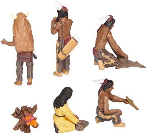 Woodland Scesics SP4443 de 1,5 inci Scene Scene Figurină, nativi americani, 5/pachet