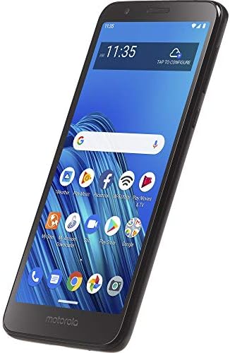 Motorola Tracfone Moto E6 4G LTE Smartphone preplătit - Negru - 32 GB - cartelă SIM inclus - CDMA - Ambalaj gratuit pentru
