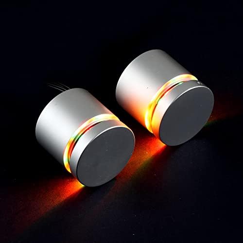 TOPNIKE RGB STAND STANDOFFS LED = Multi Color 1,3 × 1, Aluminiu de argint, RGB Standoff Suport, pentru sticlă, acrilic și alte