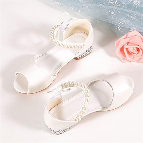 Sandaluri pentru fete Grils Pantofi rochii Pantofi de nuntă Open Toe Glitter High Heels pentru pantofi de balet de liceu pentru