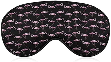 Pink Flamingo Sleeping Blindfold Mask Shade Shade Night Cover amuzant cu curea reglabilă pentru femei pentru bărbați