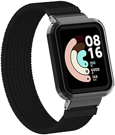 Hanl Watch Band pentru MI Watch Lite Brățară cu curea cu curea Nylon Elastic Braid Centură de mână Sport Smart Watch Band With