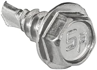 8 x 1/2 cap de șaibă hexagonală șurub tek autoforant Oțel placat cu Zinc pentru atașarea oțelului din tablă sau oțel la Metal-cutie