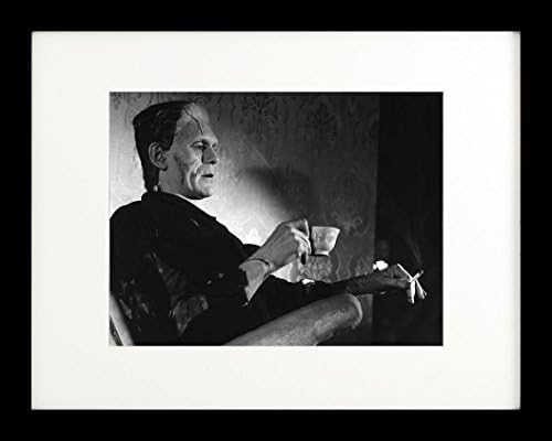 Încadrată chiar monștri nevoie de o pauză-Boris Karloff ca Frankenstein 14x11 Fotografie Arta imprimare Poster