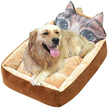 Pat de pisică cu încălzire automată-pat de câine mare moale Covoraș pentru animale de companie Coș pernă 6 pentru pisoi mic