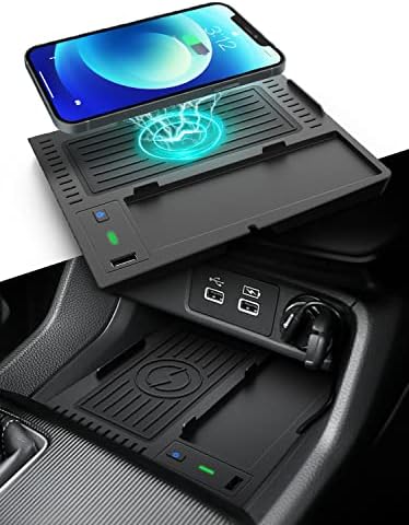 Carqiwireless Încărcător Wireless pentru Honda Civic 2022 accesorii cu Port USB, Pad de încărcare Wireless pentru 11 2023 Honda