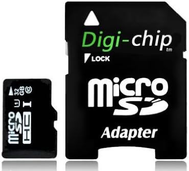 Digi-Chip 32gb Micro-SD card de memorie UHS-1 Clasa 10. Realizat cu cipuri de memorie Samsung de mare viteză. pentru Microsoft
