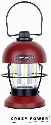Crazy Power Champing Lantern LED reîncărcabil LED -ul Lumină Premium Vintage Light 4500 MAH Capacitate mare Dimmable 3 Moduri