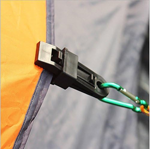 Szhoworld® 10pcs negru greoi în aer liber camping clipuri de prelată cort de prindere a blocajului/cleme de copertină